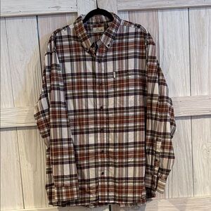 Plaid Casual Button-Down Shirt
